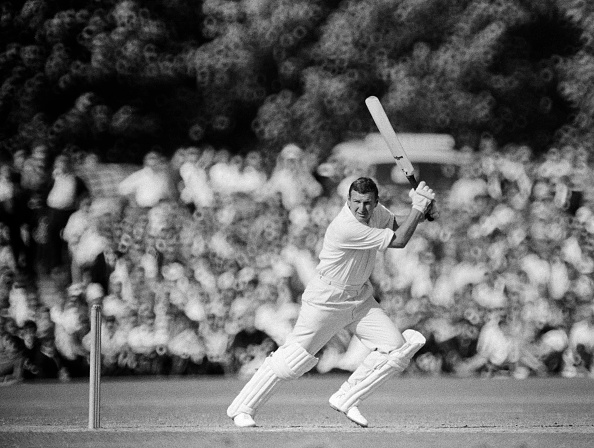 Jim Parks batting for Sussex against Kent t the St Lawrence Ground, Canterbury