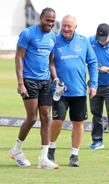 Jofra Archer of Sussex in action at Durham earlier this season