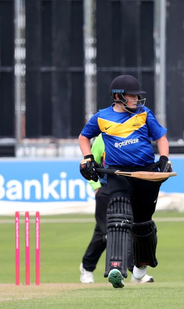 Sussex D40 batter walks down the crease at hove
