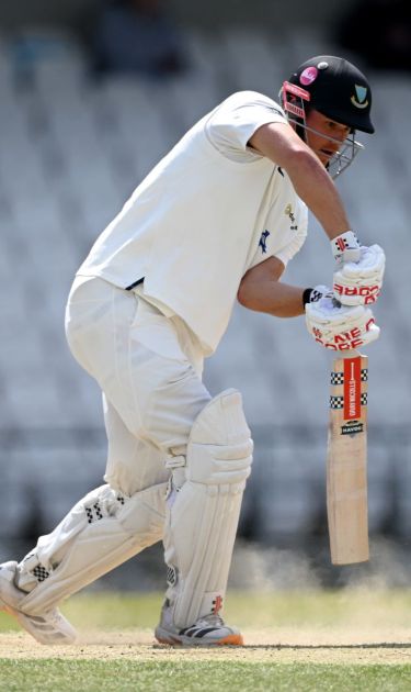 Tom Clark batting at Headingley.