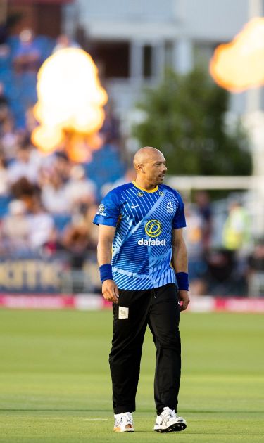 Tymal Mills in action