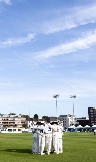 Sussex players huddle