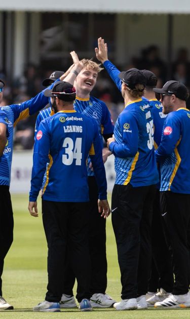 Sussex Sharks players celebrate