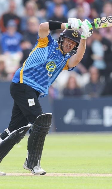 Daniel Hughes batting.