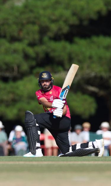 Jack Leaning batting against Essex at Arundel.