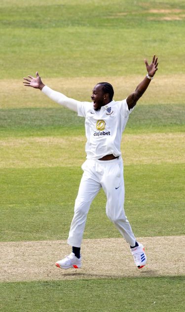 Jofra Archer in action for Sussex