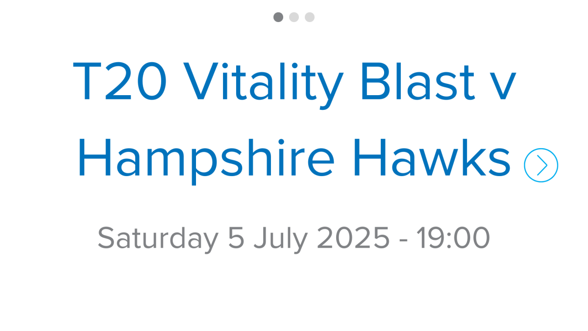 Blast v Hampshire 5 July