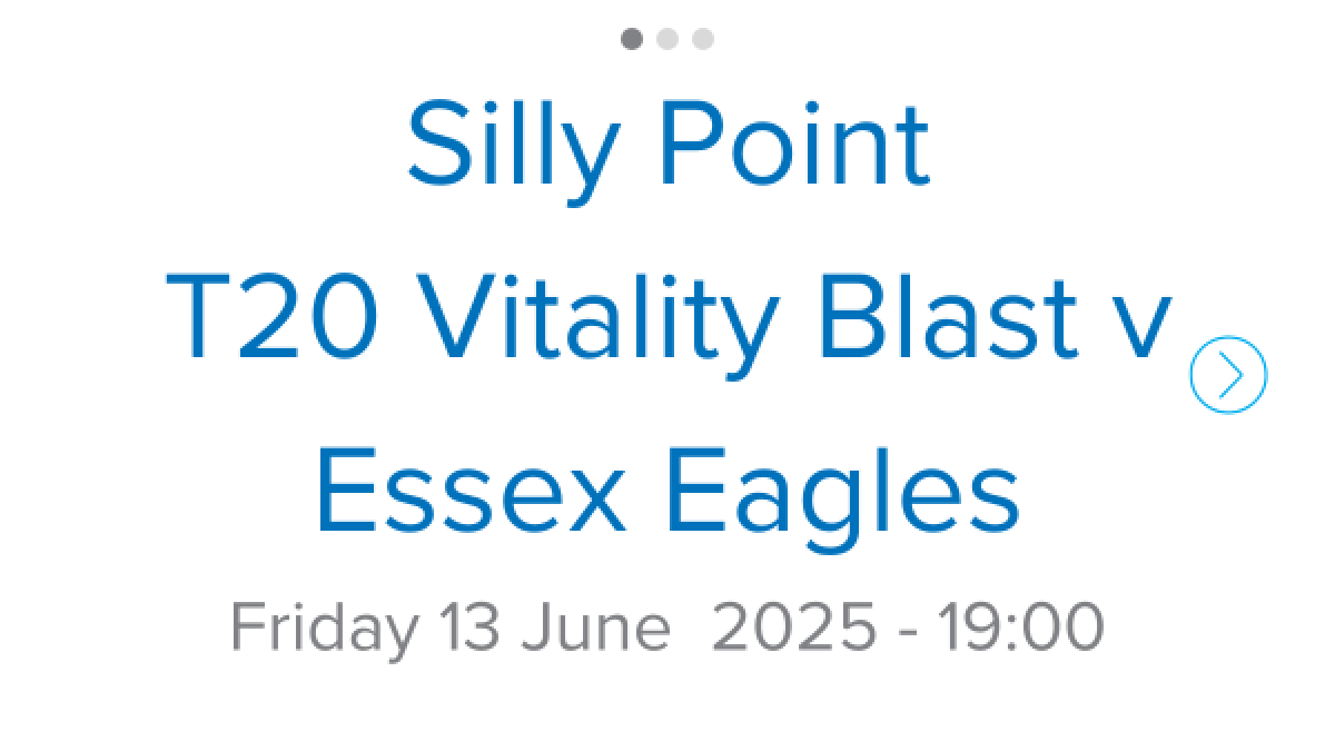 SUSSEX SHARKS V ESSEX EAGLES: Friday 13th June, 7pm