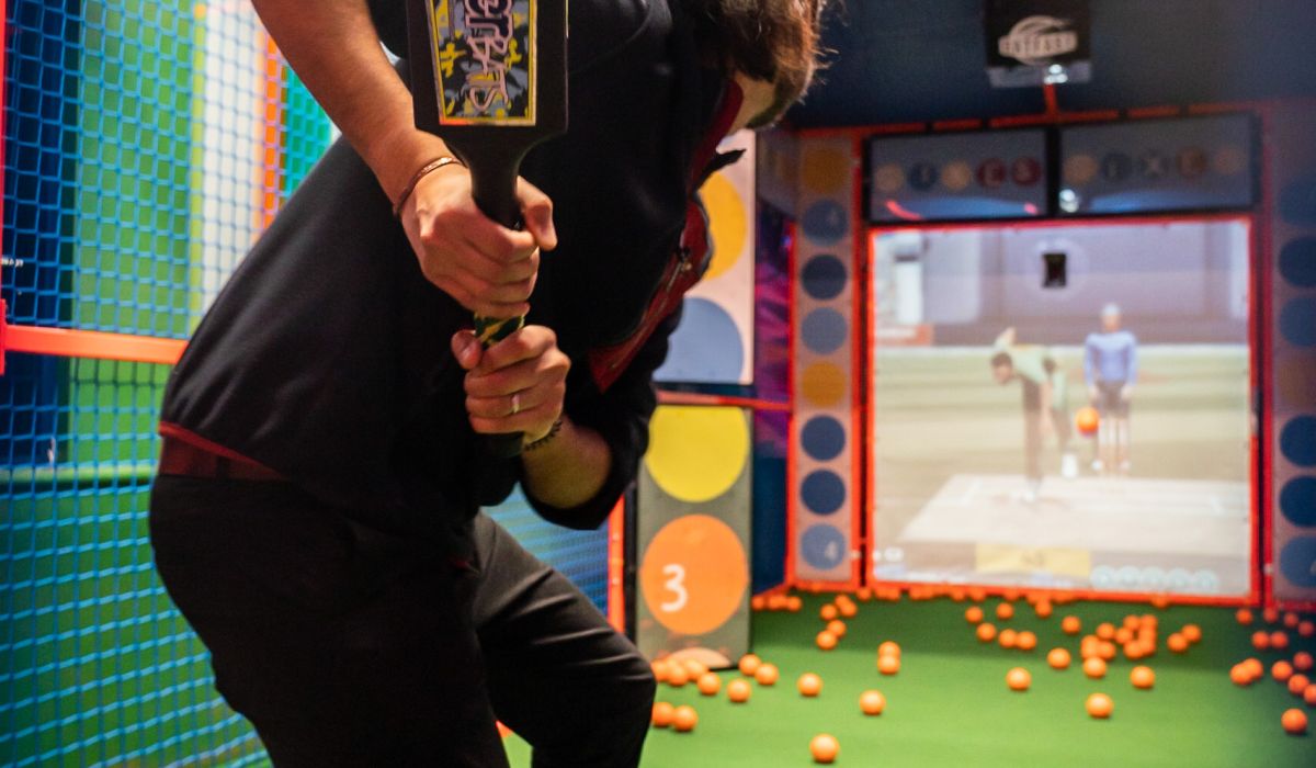 facing a bowler