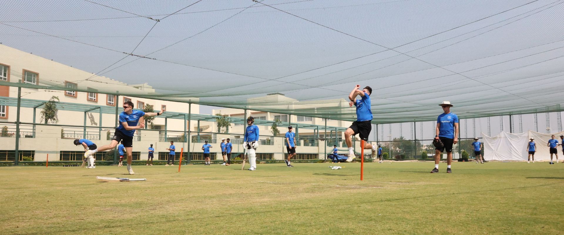 Ari Karvelas in the nets in India