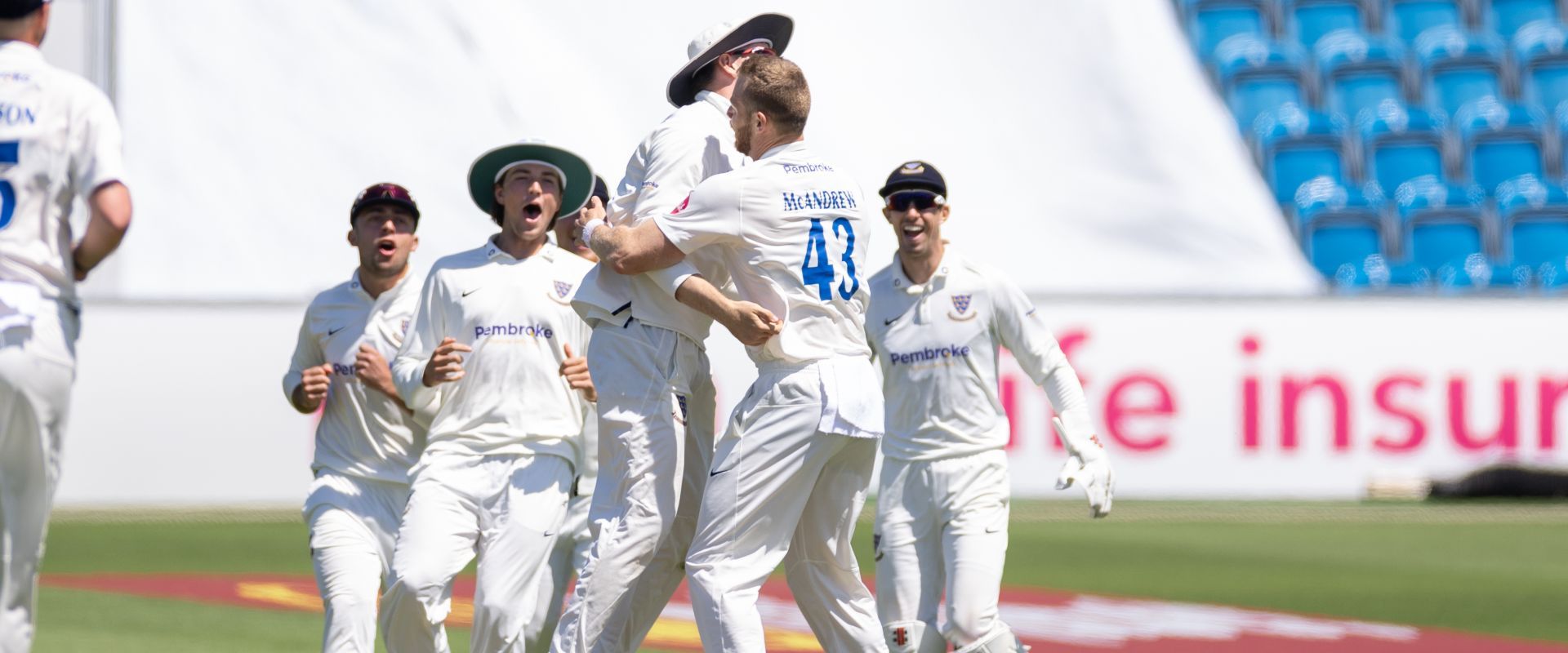 Sussex celebrate victory