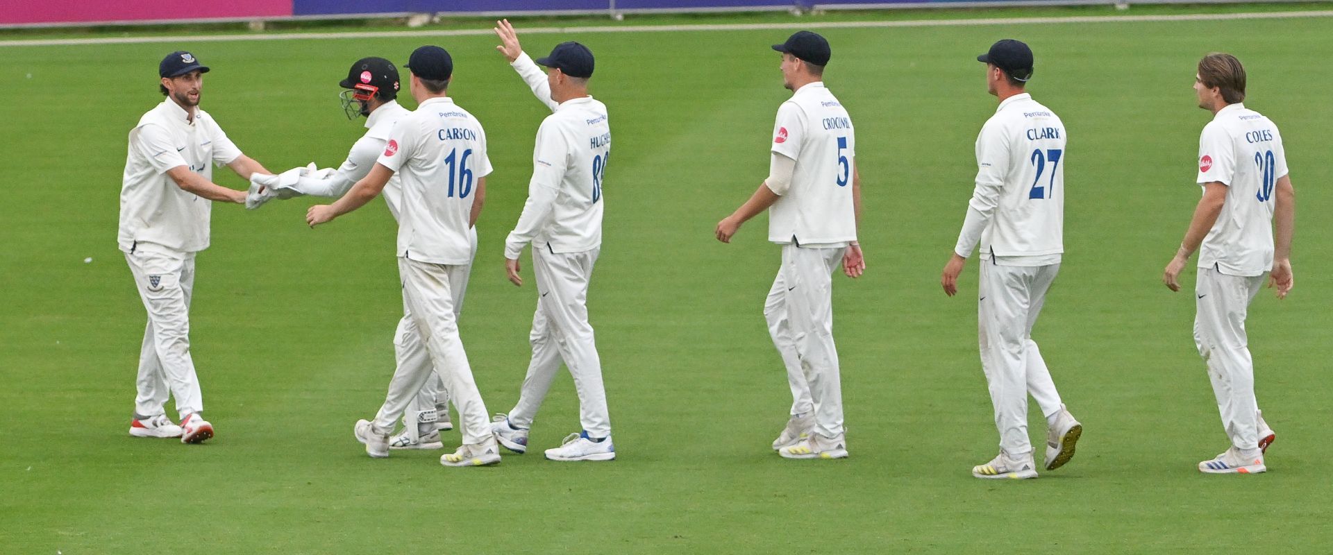 Sussex players celebrate