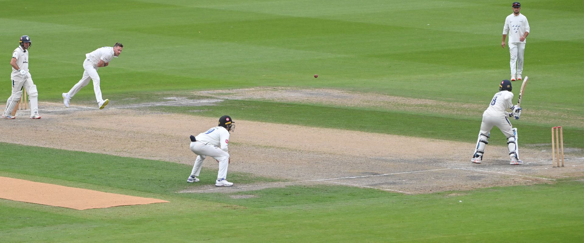 Sussex bowling against Derbyshire