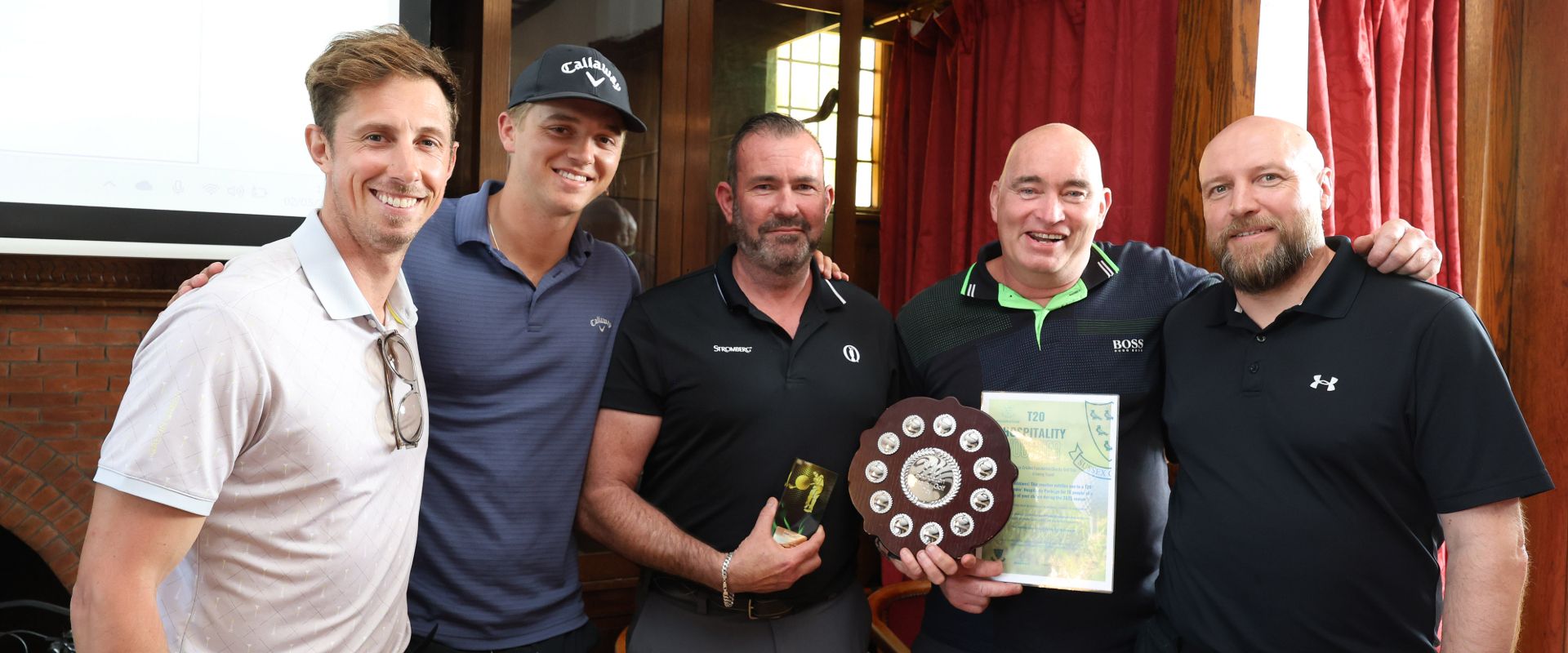 John Simpson poses for a photo with other golfers at our inaugural foundation golf day 