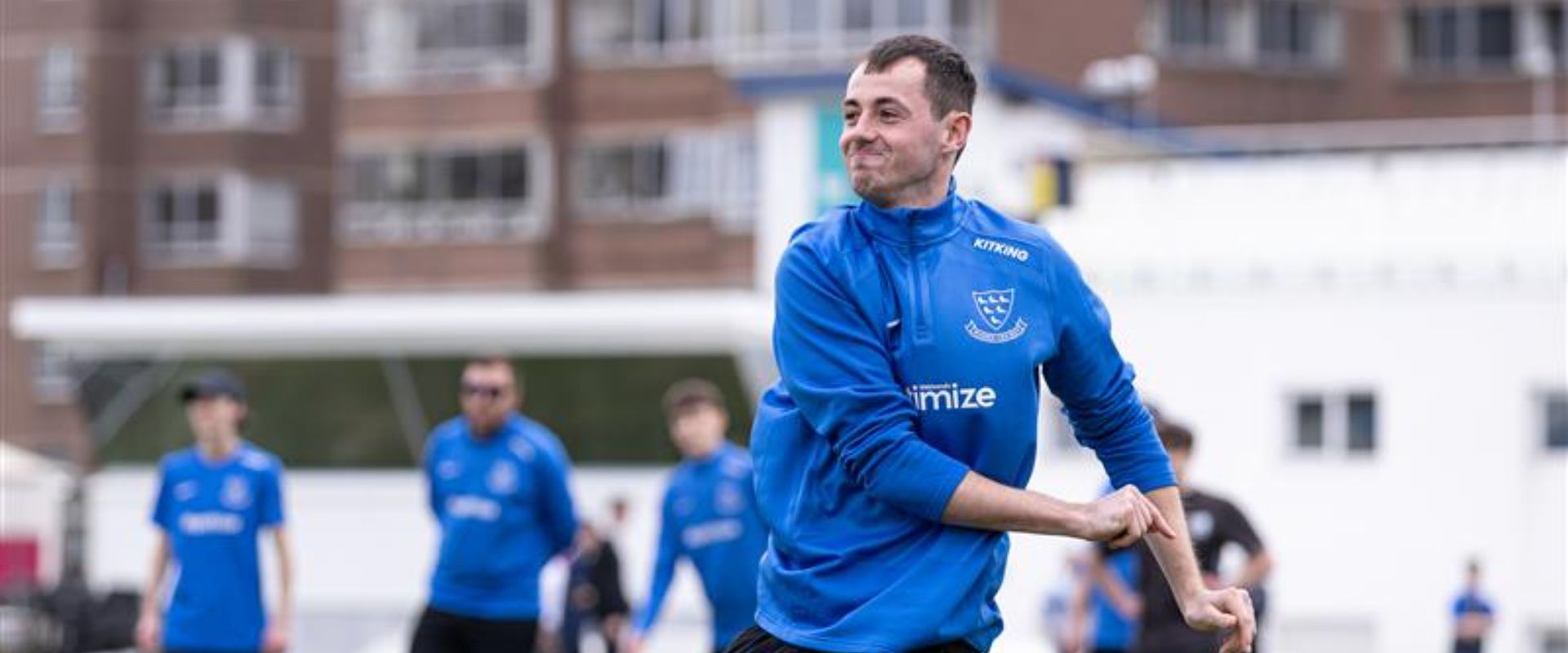 Alfie Pyle pictured while warming up ahead of a game with Sussex.