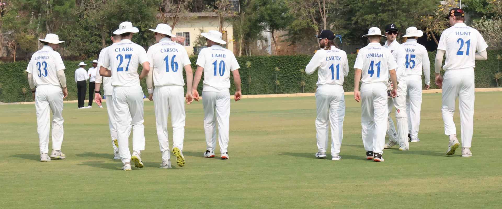 Sussex players on tour in india 