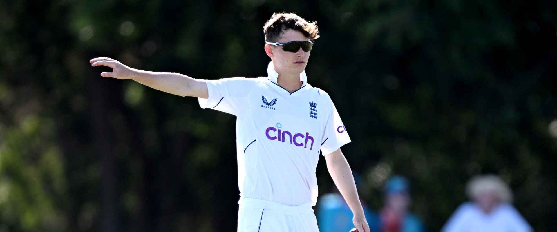 Bertie Foreman playing for england under 19s