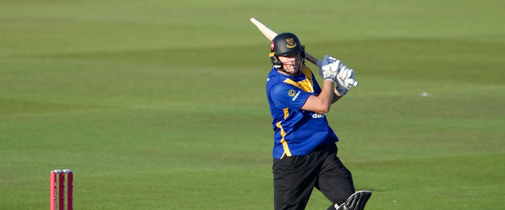 James Coles pictured as he plays a shot.