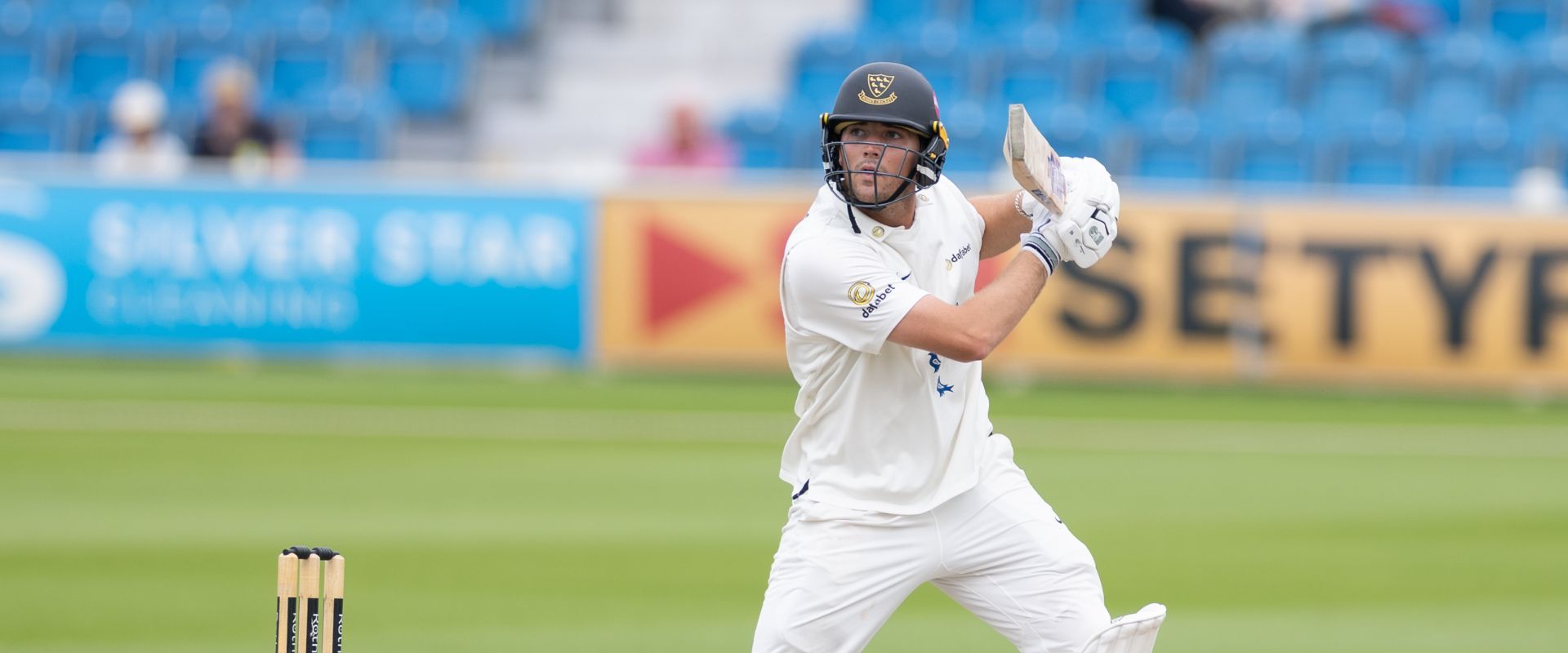 James Coles in match action against Essex.
