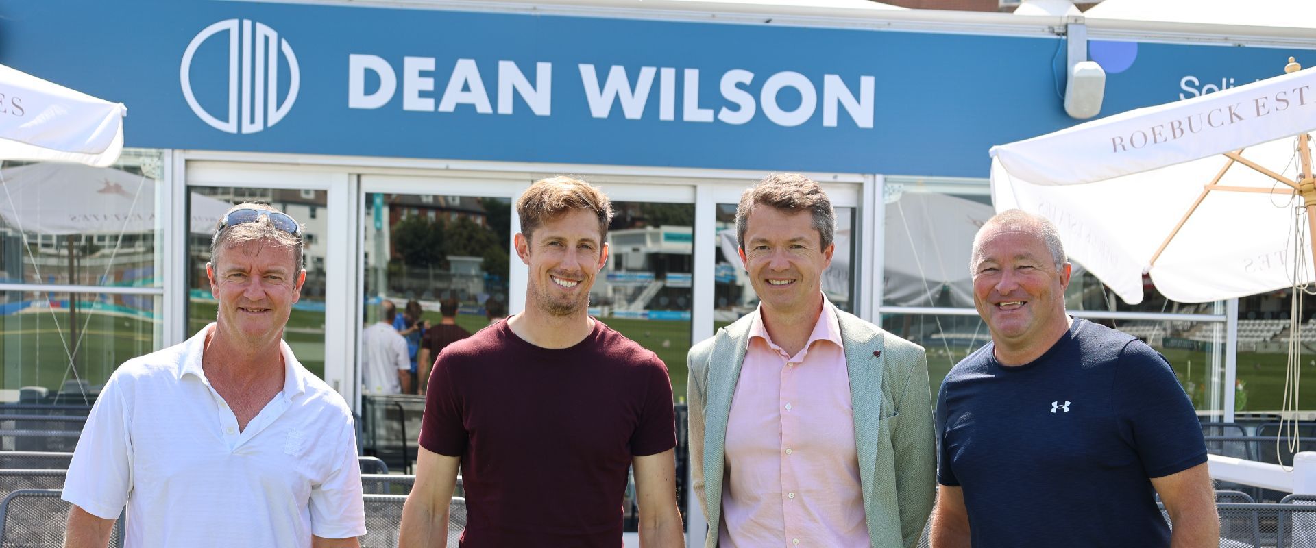 A picture in front of the Dean Wilson Boundary Rooms
