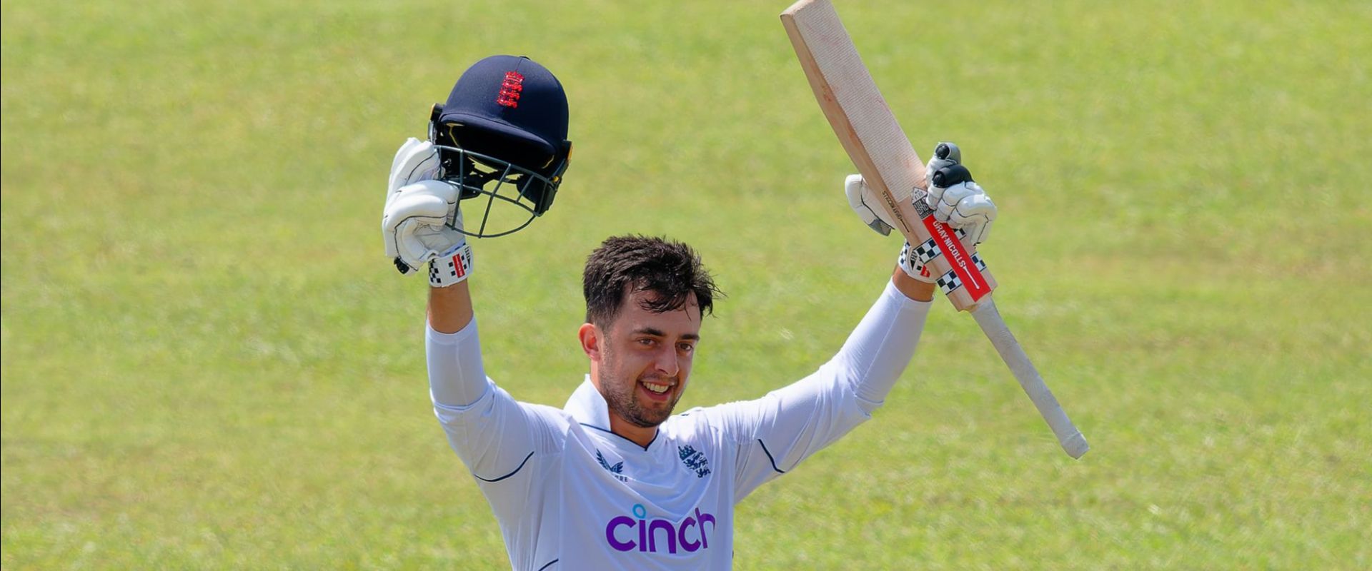 Tom Haines in action for England Lions in a previous tour