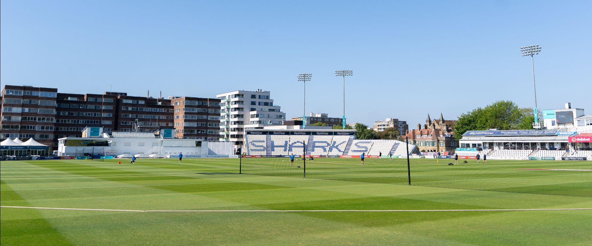 A sunny Hove Cricket Ground