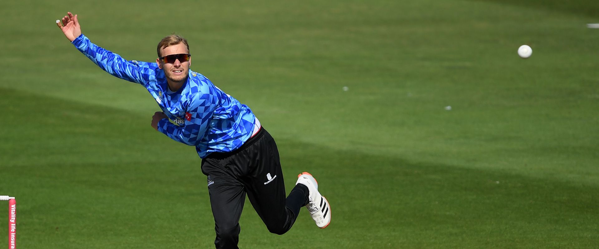 Briggs bowling during his last Sussex spell