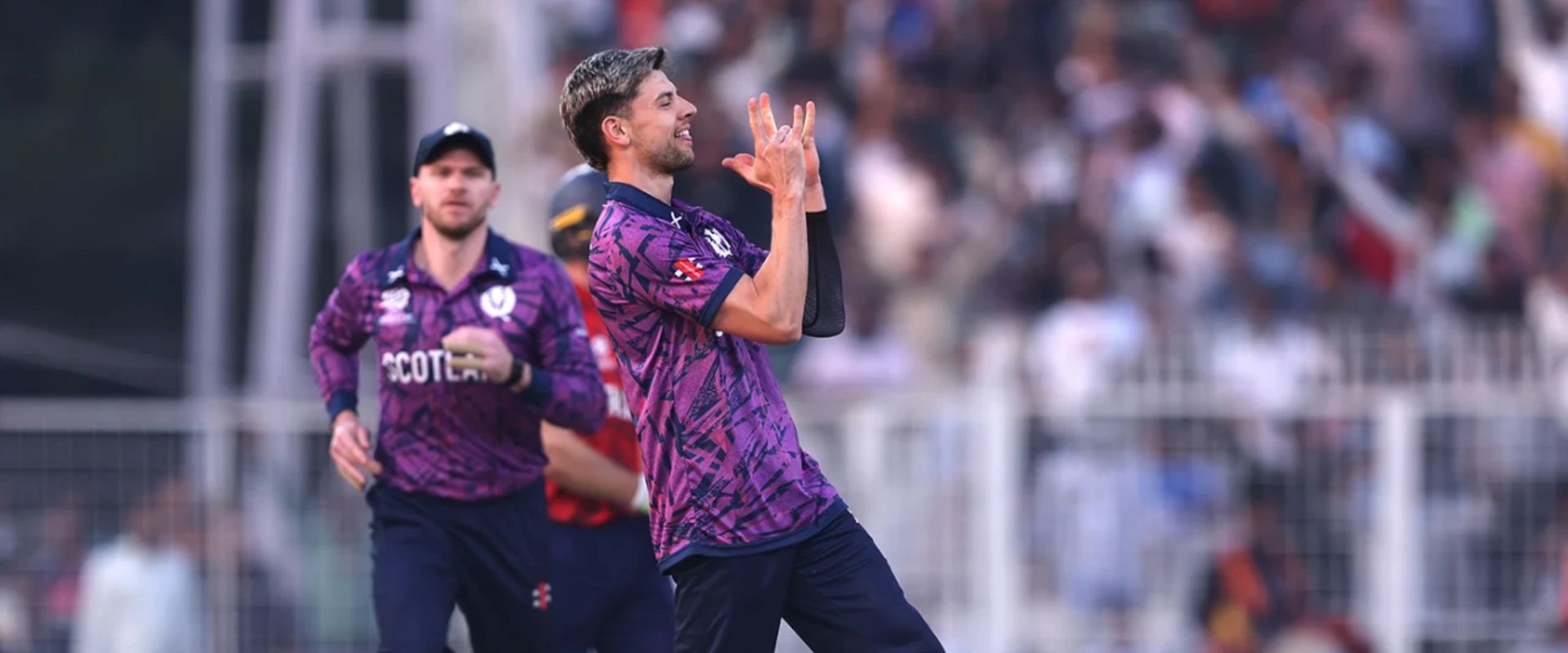 Brad Currie in action for Scotland 