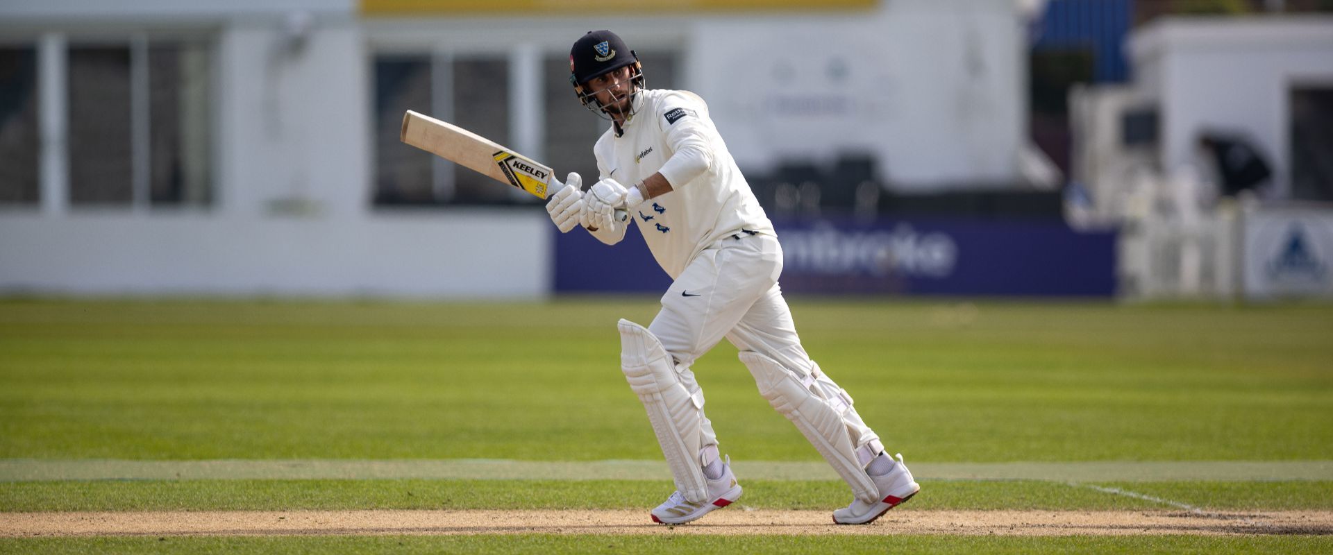 Fynn Hudson-Prentice batting.
