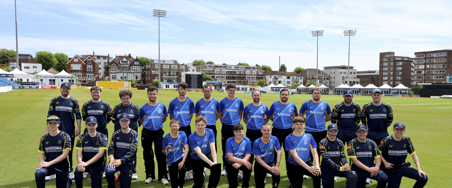 Sussex Mixed Disability team pictured with Hampshire team