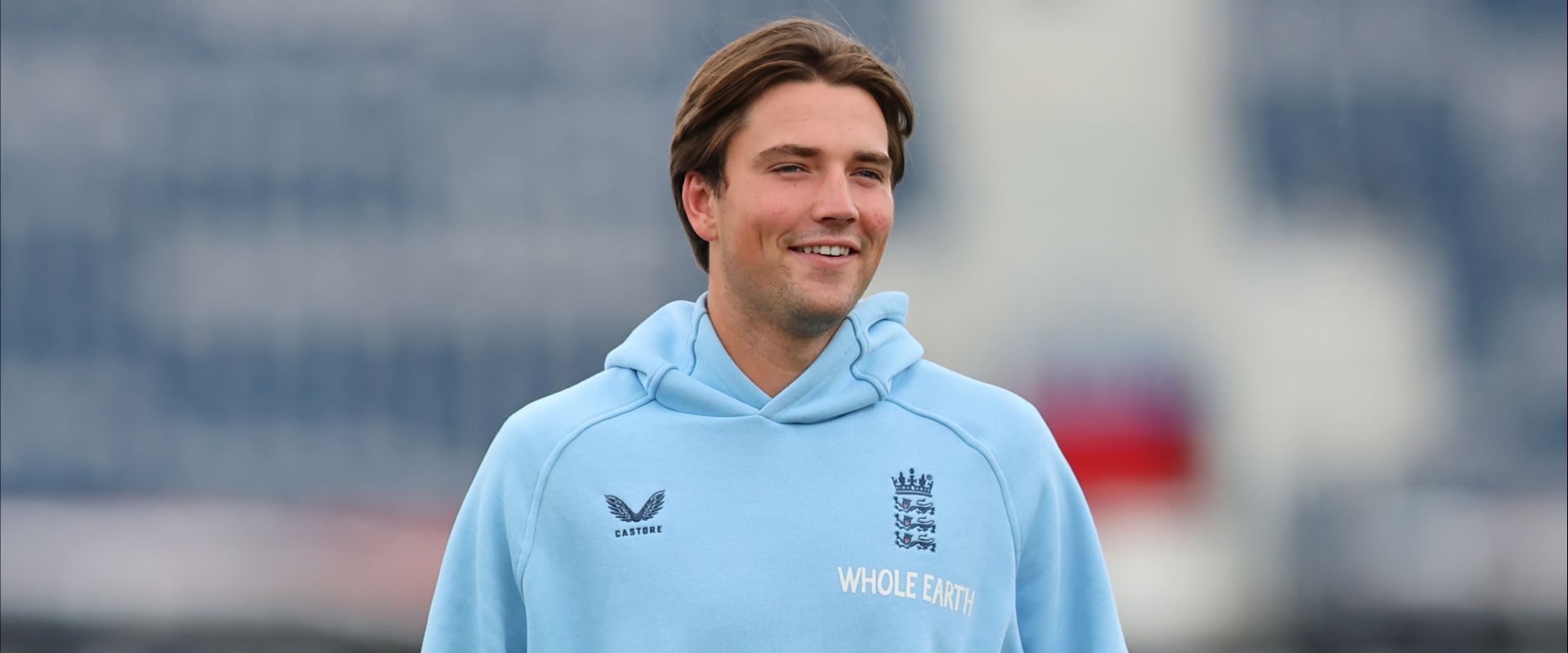 James Coles training with England.