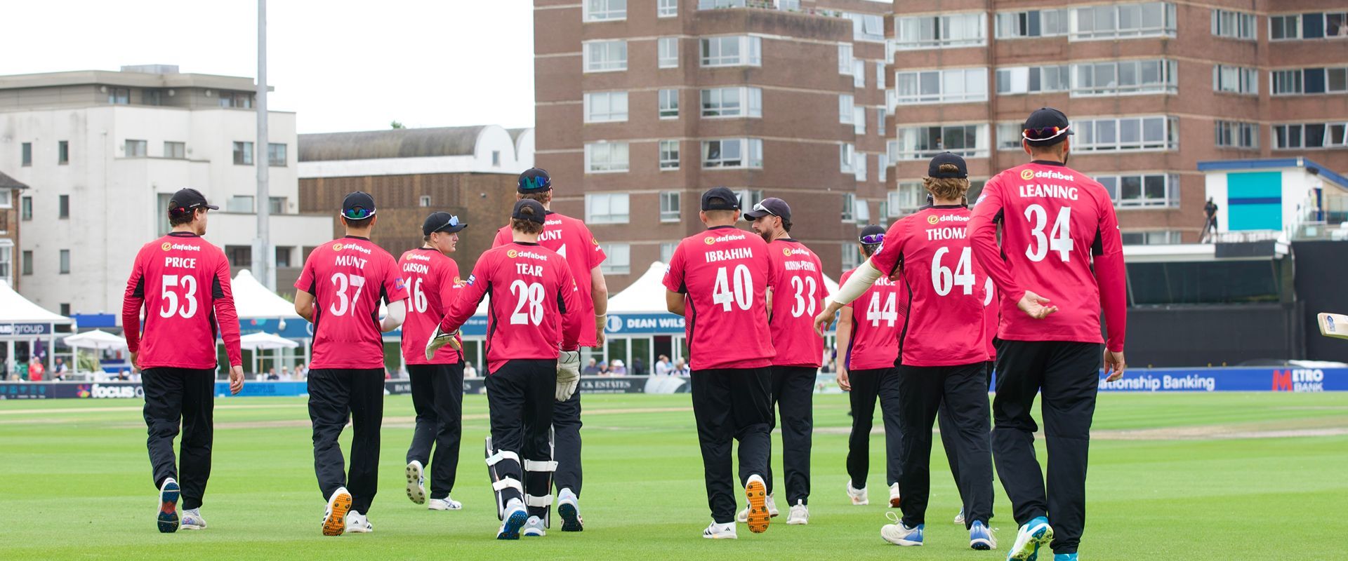 Team walk out Sussex
