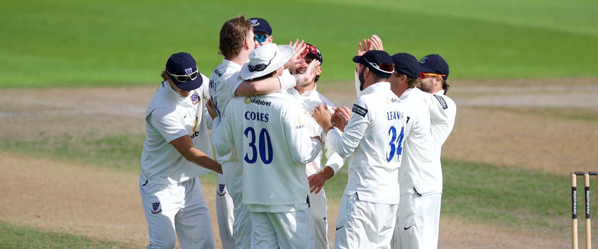 Sussex players celebrate