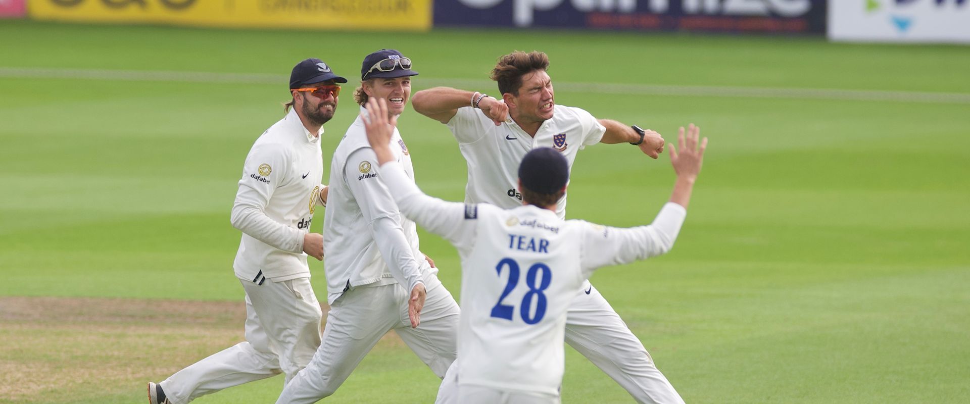 Ari Karvelas celebrates his five-fer