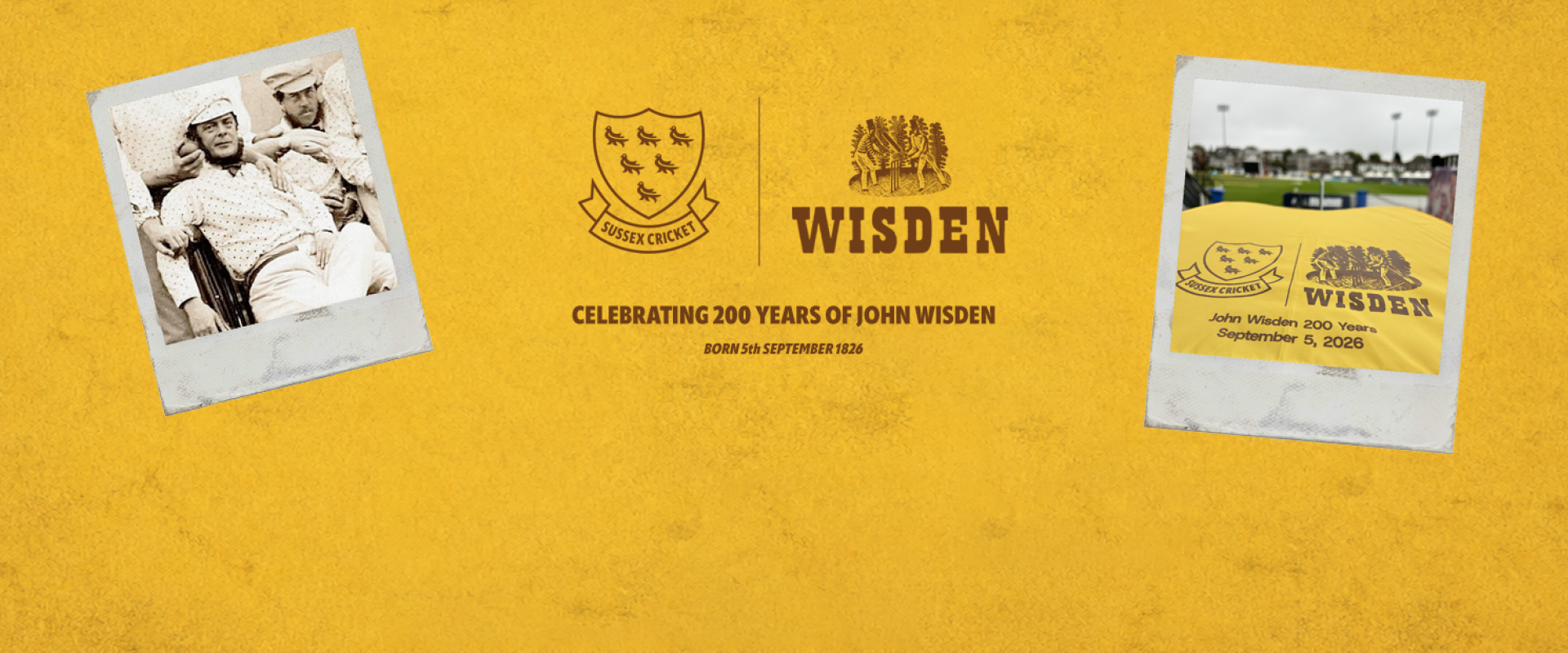 Sussex Cricket will celebrate the bicentenary of John Wisden's birth on September 8