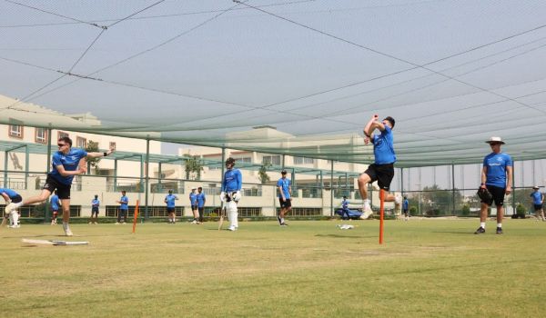 Ari Karvelas in the nets in India