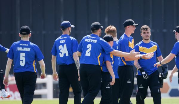Sussex celebrate a wicket at Hove