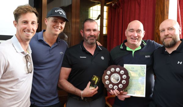 John Simpson poses for a photo with other golfers at our inaugural foundation golf day 