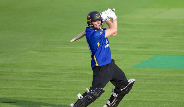 James Coles in match action against Middlesex.