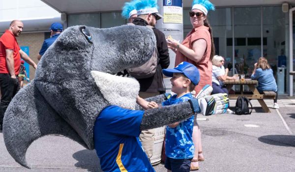 Sid the Shark and mascot