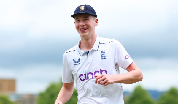 Rocky Flintoff in action England colours