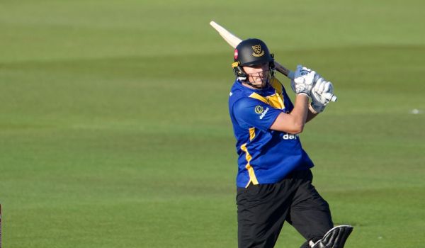 James Coles pictured as he plays a shot.