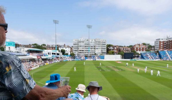 Spectators at Hove