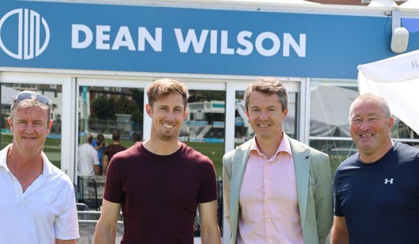 A picture in front of the Dean Wilson Boundary Rooms