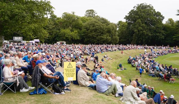 A packed Arundel witnessing a wonderful game of cricket