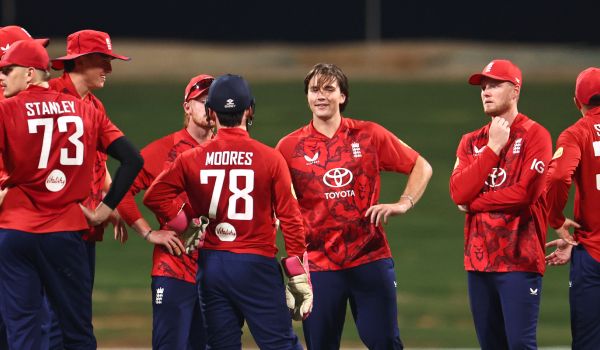 James Coles in action for England Lions