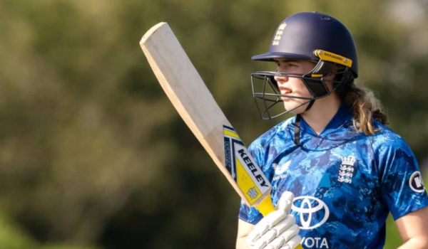 Mollie Adams in action for England U19s