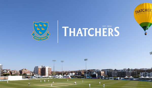 Sussex Cricket has agreed a new partnership with Thatchers