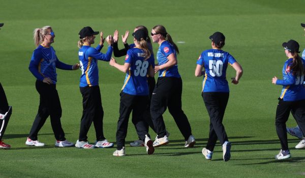 Sussex Sharks Women celebrate