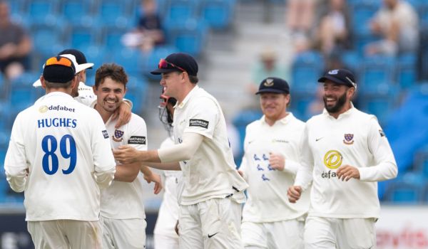 Sussex players celebrate
